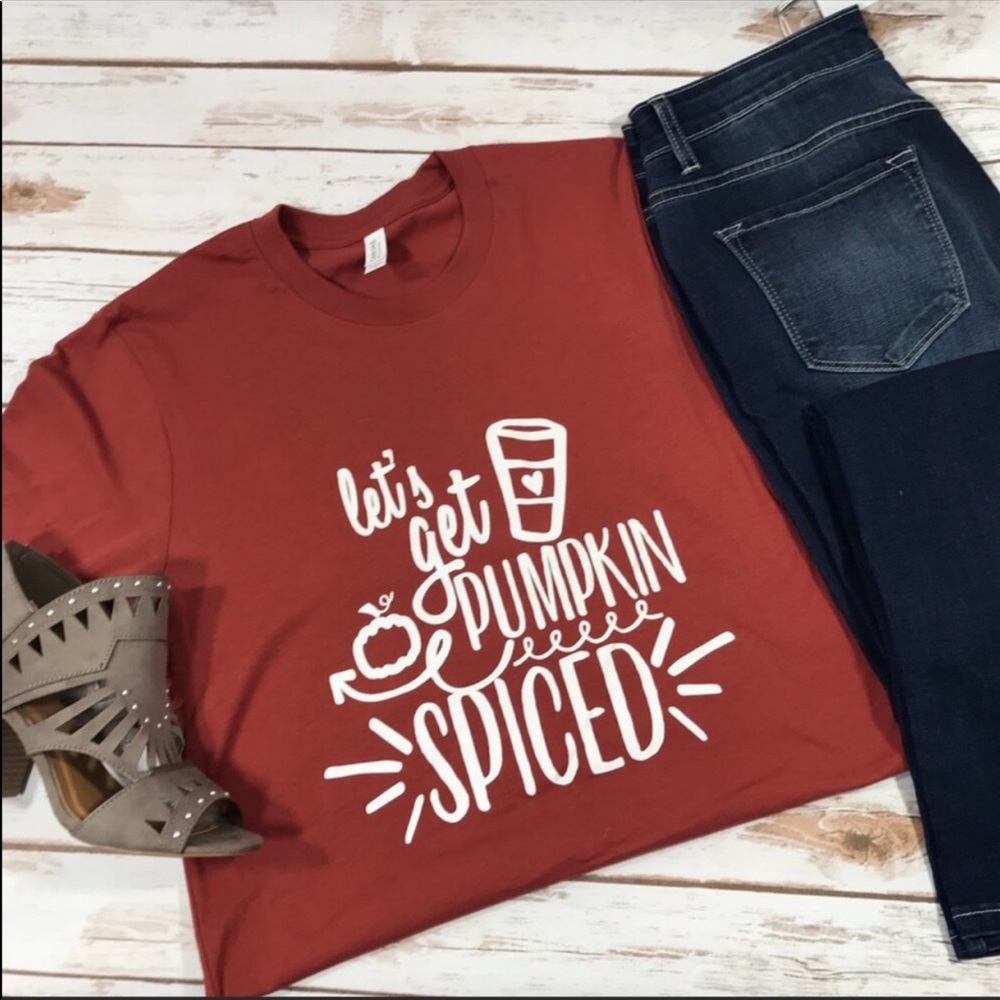 3 Pack Lets Get Pumpkin Spiced Graphic Tee